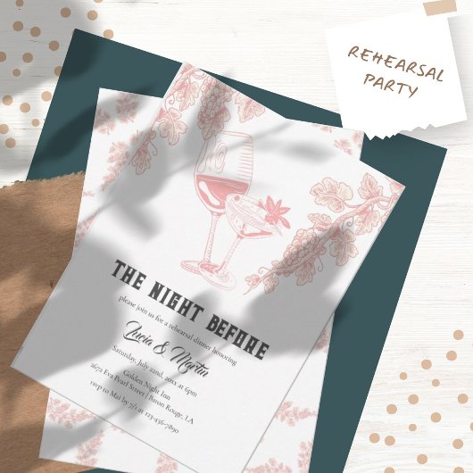 Elegant Druivenfruit Champagne Repetitie Diner Kaart