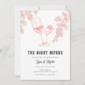 Elegant Druivenfruit Champagne Repetitie Diner Kaart (Voorkant)