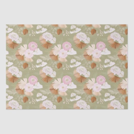 Elegant Dry Palms Tissuepapier (Voorkant)