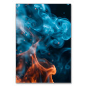 Elegant Dual Flame Wedding Invitation Kaart (Achterkant)