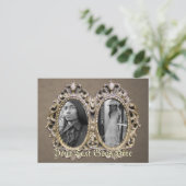 Elegant dubbel Lijst Briefkaart (Staand voorkant)