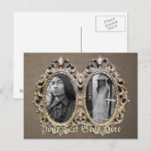 Elegant dubbel Lijst Briefkaart (Voorkant / Achterkant)