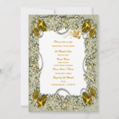 Elegant duif peace gold Kerstmis Kaart (Achterkant)