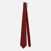 Elegant Duits herder patroon monogram rood Stropdas (Voorkant)