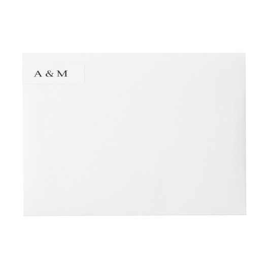 Elegant dun 24x aangepaste bruiloft retour adres (Voorkant)