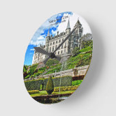 Elegant Dunrobin Castle Scotland Sutherland Clan Ronde Klok (Hoek)