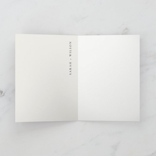 Elegant Dusky Blauwgroen Sailboot Palm Seascape We Bedankkaart (Binnen)