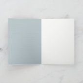 Elegant Dusky Blue Green Succulent Foliage Weddens Bedankkaart (Binnen)