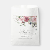 Elegant Dusky Blush Roos Floral Vrijgezellenfeest Bedankzakje (Voorkant)