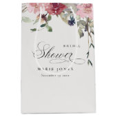 Elegant Dusky Blush Roos Floral Vrijgezellenfeest Medium Cadeauzakje (Voorkant)