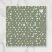 Elegant Dusky Coastal Beach Sun Seascape Wedding Bedankjes Labels (Achterkant)