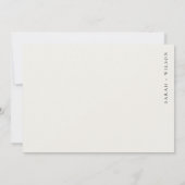 Elegant Dusky Coastal Palm Beach Seascape Wedding Kaart (Achterkant)