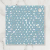 Elegant Dusky Cruise Palm Seascape Wedding Bedankjes Labels (Achterkant)