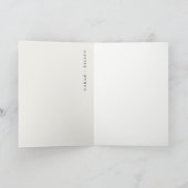 Elegant Dusky Cruise Palm Seascape Wedding Bedankkaart (Binnen)