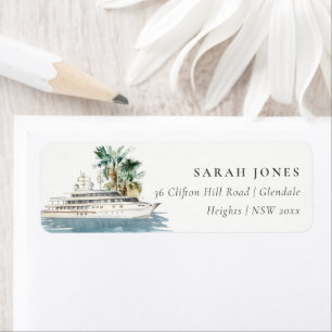 Elegant Dusky Cruise Ship Palm Seascape Adres Etiket