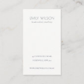 Elegant Dusky Floral Blush Logo Earning Display Visitekaartje (Achterkant)