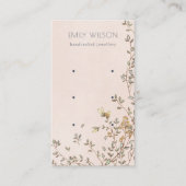 Elegant Dusky Floral Blush Stud 3 Verzameling Visitekaartje (Voorkant)