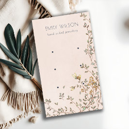 Elegant Dusky Floral Blush Stud 3 Verzameling Visitekaartje