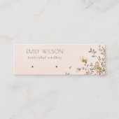 Elegant Dusky Floral Blush Stud die beeldscherm ve Mini Visitekaartje (Voorkant)