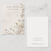 Elegant Dusky Floral Vine die Ketting verdient Visitekaartje (Voorkant / Achterkant)