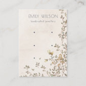 Elegant Dusky Floral Vine Ivory 3 Veroorbaar beeld Visitekaartje (Voorkant)