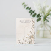 Elegant Dusky Floral Vine Ivory Hair Clip Display Visitekaartje (Staand voorkant)