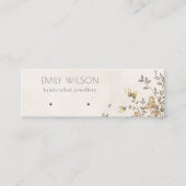 Elegant Dusky Floral Vine Stud die beeldscherm ver Mini Visitekaartje (Voorkant)