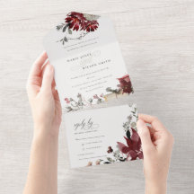 Elegant Dusky Warm Winter Festive Foliage Wedding