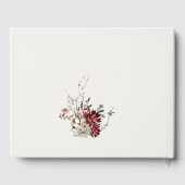 Elegant Dusky Warm Winter Festive Foliage Wedding Gastenboek (Achterkant)
