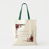 Elegant Dusky Warm Winter Festive Foliage Wedding Tote Bag (Voorkant)