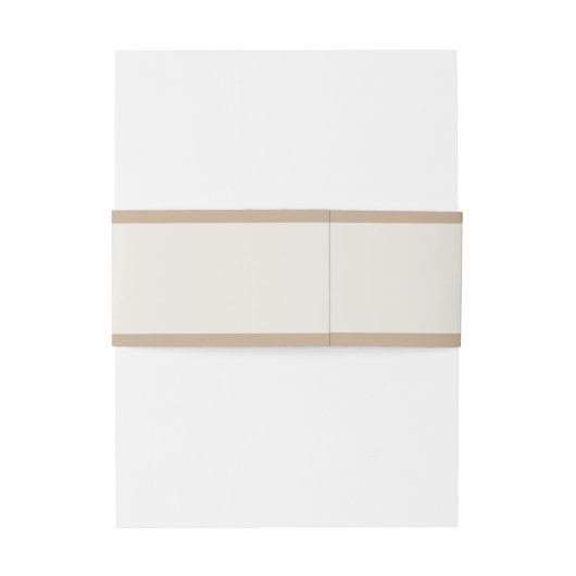 Elegant Dusty Beige Modern Typography Wedding Uitnodigingen Wikkel (Achterkant Voorbeeld)