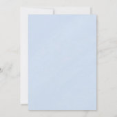 Elegant Dusty Blue and Gold Floral Bridal Shower Kaart (Achterkant)