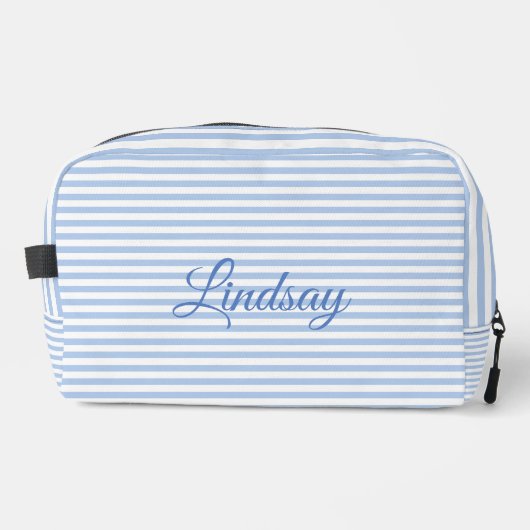 Elegant Dusty Blue Bachelorette Weekend Party Toilettasje (Voorkant)