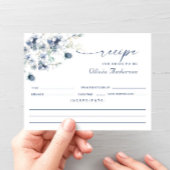 Elegant Dusty Blue Boho Vrijgezellenfeest Recipe K Briefkaart