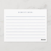 Elegant Dusty Blue Boho Vrijgezellenfeest Recipe K Briefkaart (Achterkant)