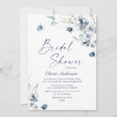 Elegant Dusty Blue Boho Winter VRIJGEZELLENFEEST Kaart (Voorkant)