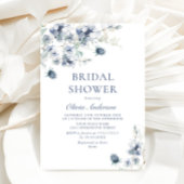 Elegant Dusty Blue Boho Winter VRIJGEZELLENFEEST Kaart