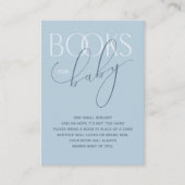 Elegant Dusty Blue Book Aanvraag Behuizing Kaart (Voorkant)