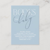 Elegant Dusty Blue Book Aanvraag Behuizing Kaart (Voorkant)