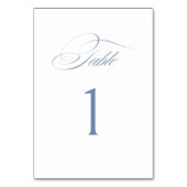Elegant Dusty Blue Calligraphy Wedding Kaart (Voorkant)