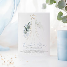 Elegant Dusty Blue en Gold Greenery Vrijgezellenfe