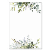 Elegant Dusty Blue Eucalyptus Wedding Escort Card Kaart (Achterkant)