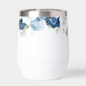 Elegant Dusty Blue Floral Vrijgezellenfeest Custom (Achterkant)