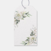 Elegant Dusty Blue Floral Vrijgezellenfeest dank u Cadeaulabel (Achterkant)