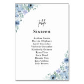Elegant Dusty Blue Floral Wedding Kaart (Voorkant)
