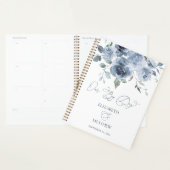 Elegant Dusty Blue Floral Wedding Planner (Display)