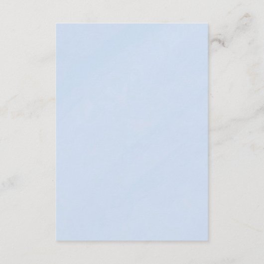 Elegant Dusty Blue Floral wedding QR code Details Informatiekaartje (Achterkant)