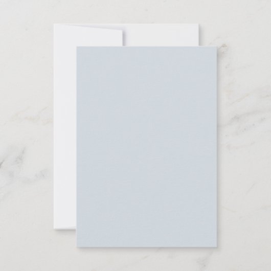 Elegant Dusty Blue Foliage Formal Kaart (Achterkant)