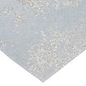 Elegant Dusty Blue Frosted Silver Foil look Korte Tafelloper (Hoek)