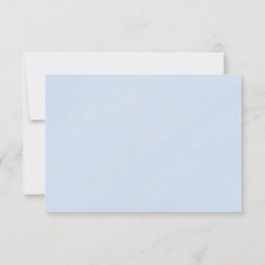 Elegant Dusty Blue gold  Wedding QR code RSVP (Achterkant)